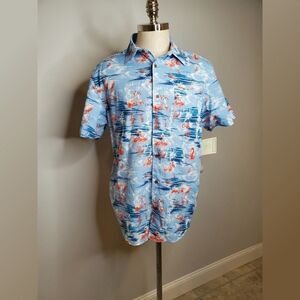 Tricots St. Raphael Pink Flamingo Shirt NWT